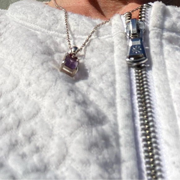 Sterling Amethyst and Ruby Pendant - Picture 14 of 14